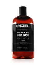 body wash, shower gel, mens shower gel, shower gel for men, moisturising gel for men, bath gel, brickell mens, body wash, mint gel, citrus scent shower gel, teakwood, cleansing shower gel