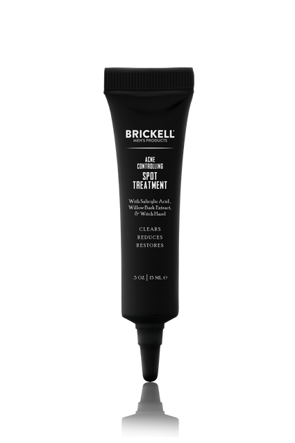 Brickell Men's Products Natural Acne Spot and Blemish Treatment with Salicylic Acid for Pimples and Zits
