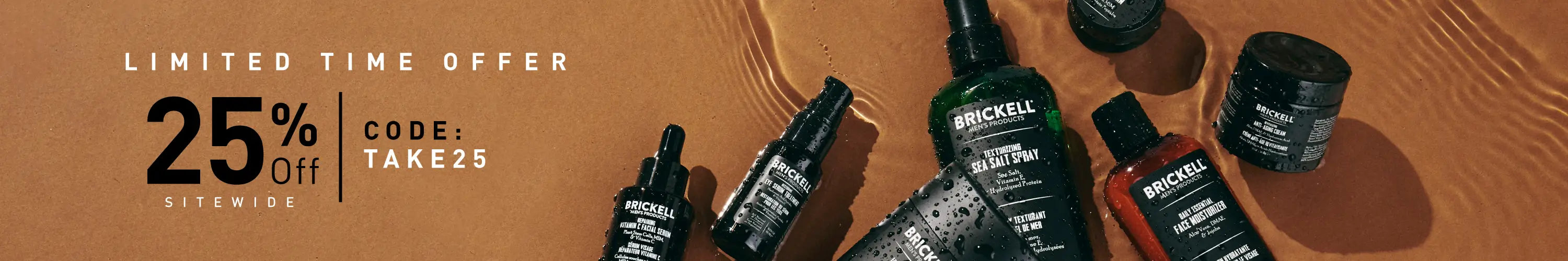 SITEWIDE SALE: 25% off w/ code: TAKE25