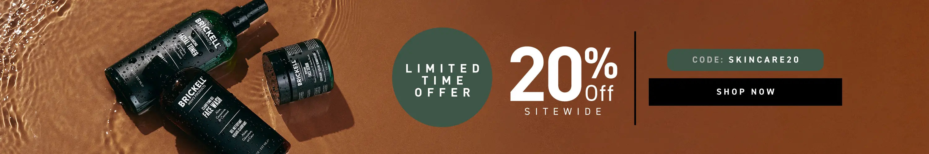 Limited Time Offer: 20% off Sitewide. Code: SKINCARE20. Shop Now.