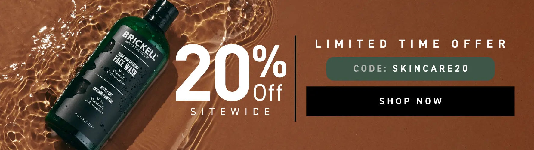 Limited Time Offer: 20% off Sitewide. Code: SKINCARE20. Shop Now.