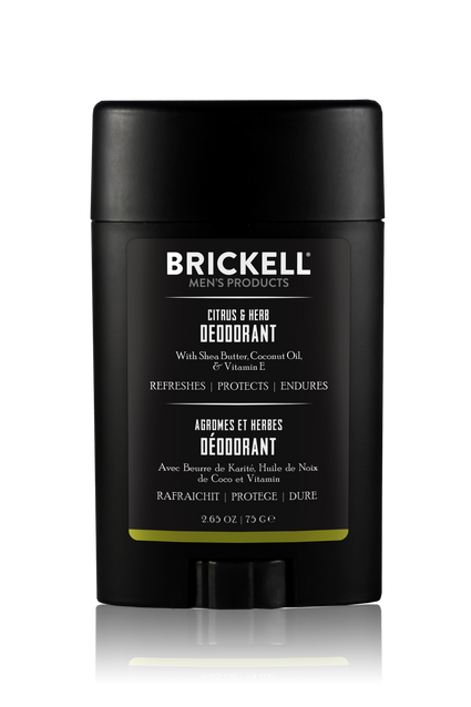 Citrus and Herb, Men's Natural Deodorant, Natural Deodorant for Men, Brickell Men's Products