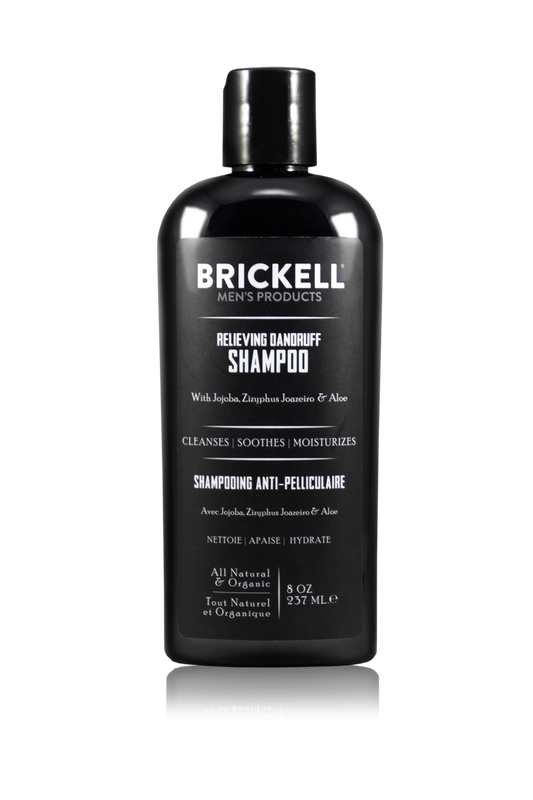 Relieving Dandruff Shampoo, Brickell Men's Products, Jojoba, Ziziphus Joazeiro Bark Extract, Aloe Vera, Shampoo for Dandruff, Flaky Hair, Itchy Scalp, Best Shampoo for men, Top rated shampoo, shampoo and conditioner